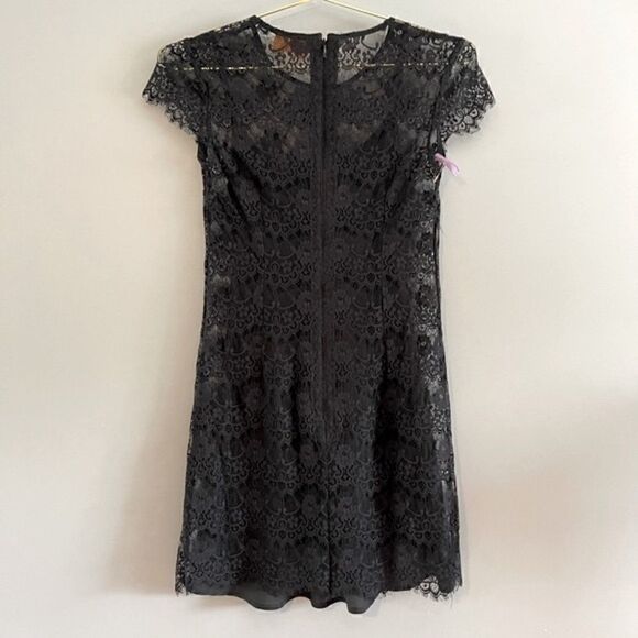 Keepsake the Label Lace Overlay Cap Sleeve Mini Dress || SZ S || Black - Picture 4 of 15
